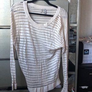 Holed sweater top from guess